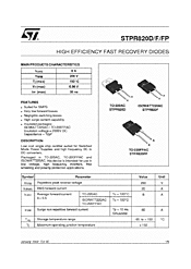 DataSheet STPR820D pdf